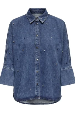 Only Bluser & Skjorter<Onlgrace Ls Rhinestone Shirt Cro