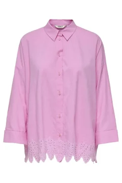 Only Bluser & Skjorter|Ammevenligt Tøj<Onlgraces Tulum Ls Emb Shirt