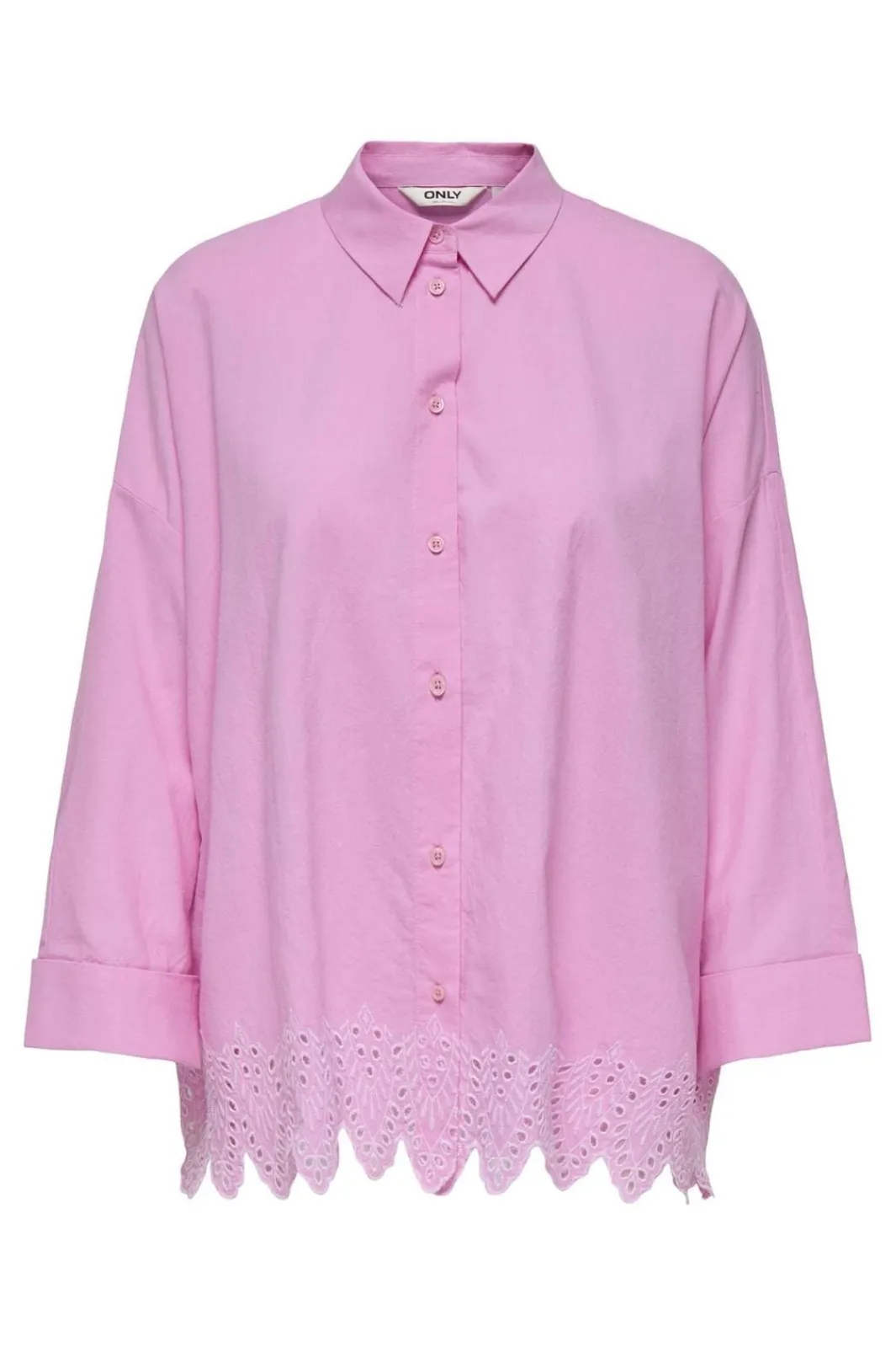 Only Bluser & Skjorter|Ammevenligt Tøj<Onlgraces Tulum Ls Emb Shirt