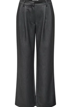 Onlhattie Pleat Mel Str Pant Tlr 15304707 Bukser, Jeans & Leggings