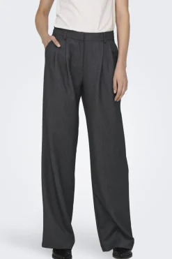 Onlhattie Pleat Mel Str Pant Tlr 15304707 Bukser, Jeans & Leggings