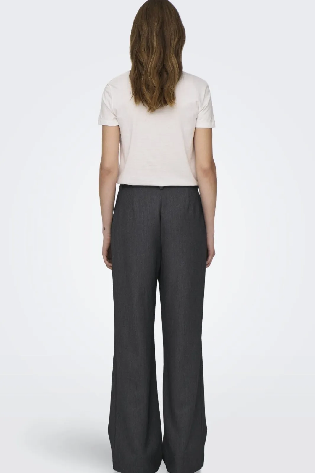 Onlhattie Pleat Mel Str Pant Tlr 15304707 Bukser, Jeans & Leggings