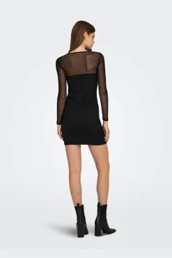 Only Kjoler<Onlheart-Becki L/S Mix Bodycondress