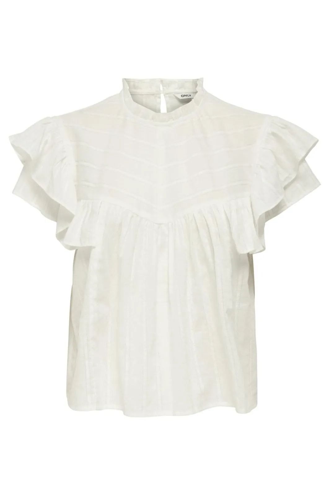 Only T-Shirts & Toppe<Onlheike S/L Frill O-Neck Top