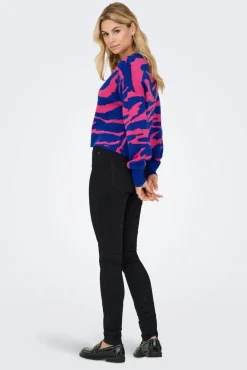 Sale Onlhilla Ls Jq Mix Box O-Neck Knt Strik|Bluser & Skjorter