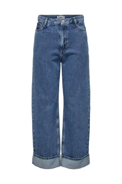 Online Onlhope Wide Fold Up Cro Bukser, Jeans & Leggings