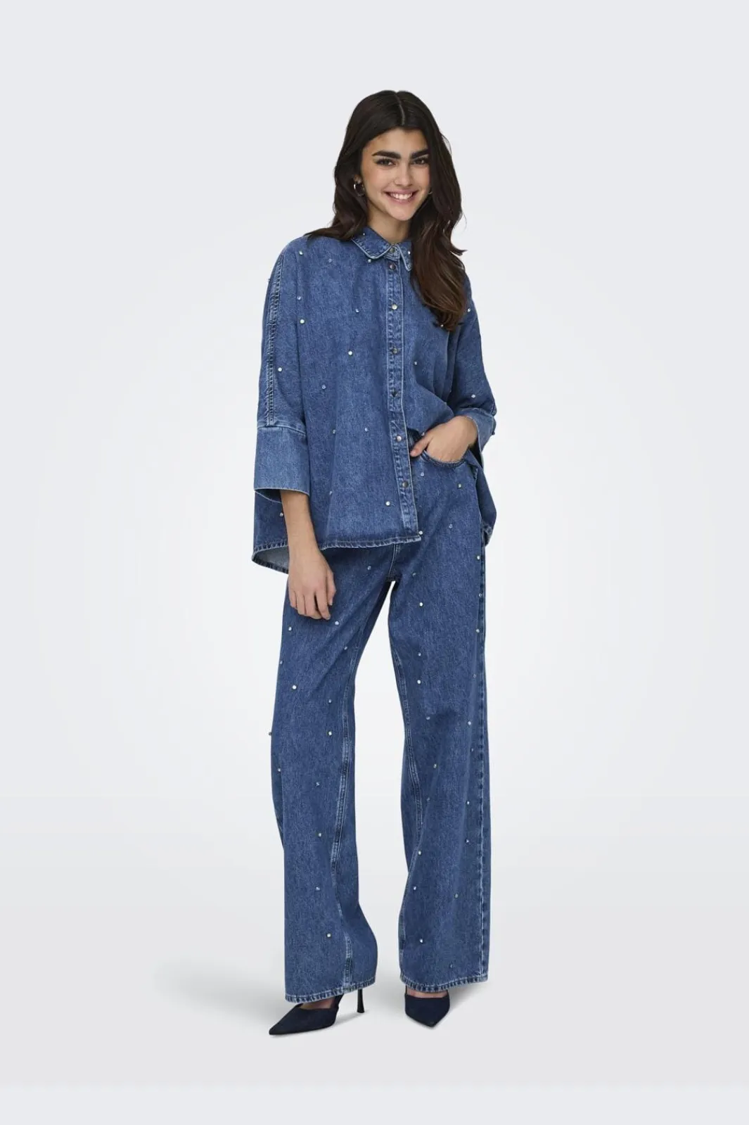 Only Bukser, Jeans & Leggings<Onlhope Wide Rhinestone