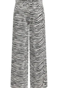 Discount Onlhope Zebra Wide Sik Bukser, Jeans & Leggings