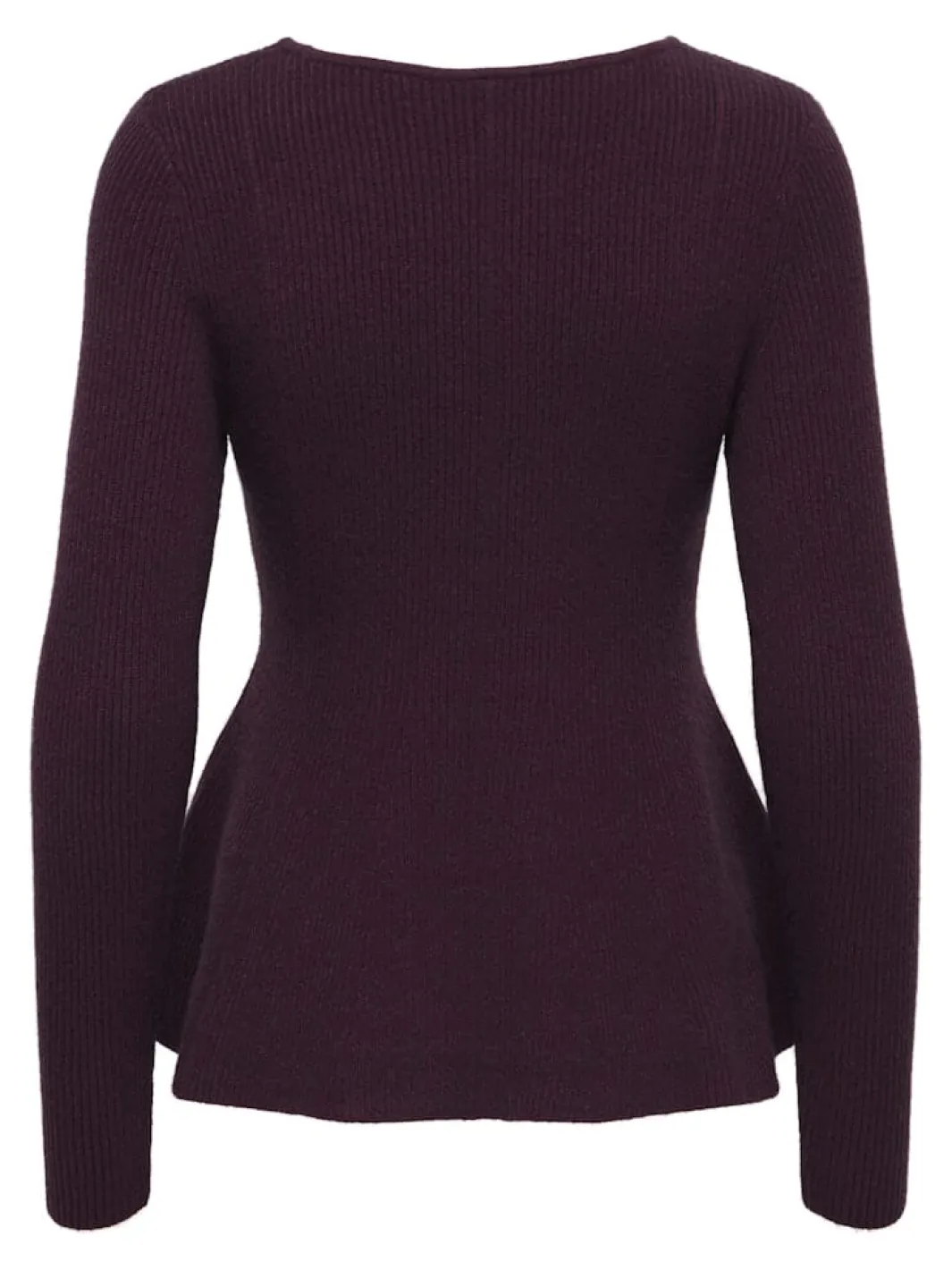 Only Strik|Bluser & Skjorter<Onlibi Life Ls V-Neck Rib Peplum Cc Knt