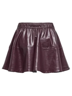 Only Nederdele<Onljacky Faux Leathe Skater Skirt