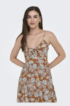 Only Kjoler<Onljennie S/L Knot Short Dress Ox