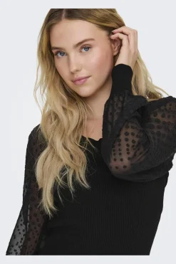 Hot Onljulie Life Ls Mix O-Neck Cc Knt Bluser & Skjorter|Strik