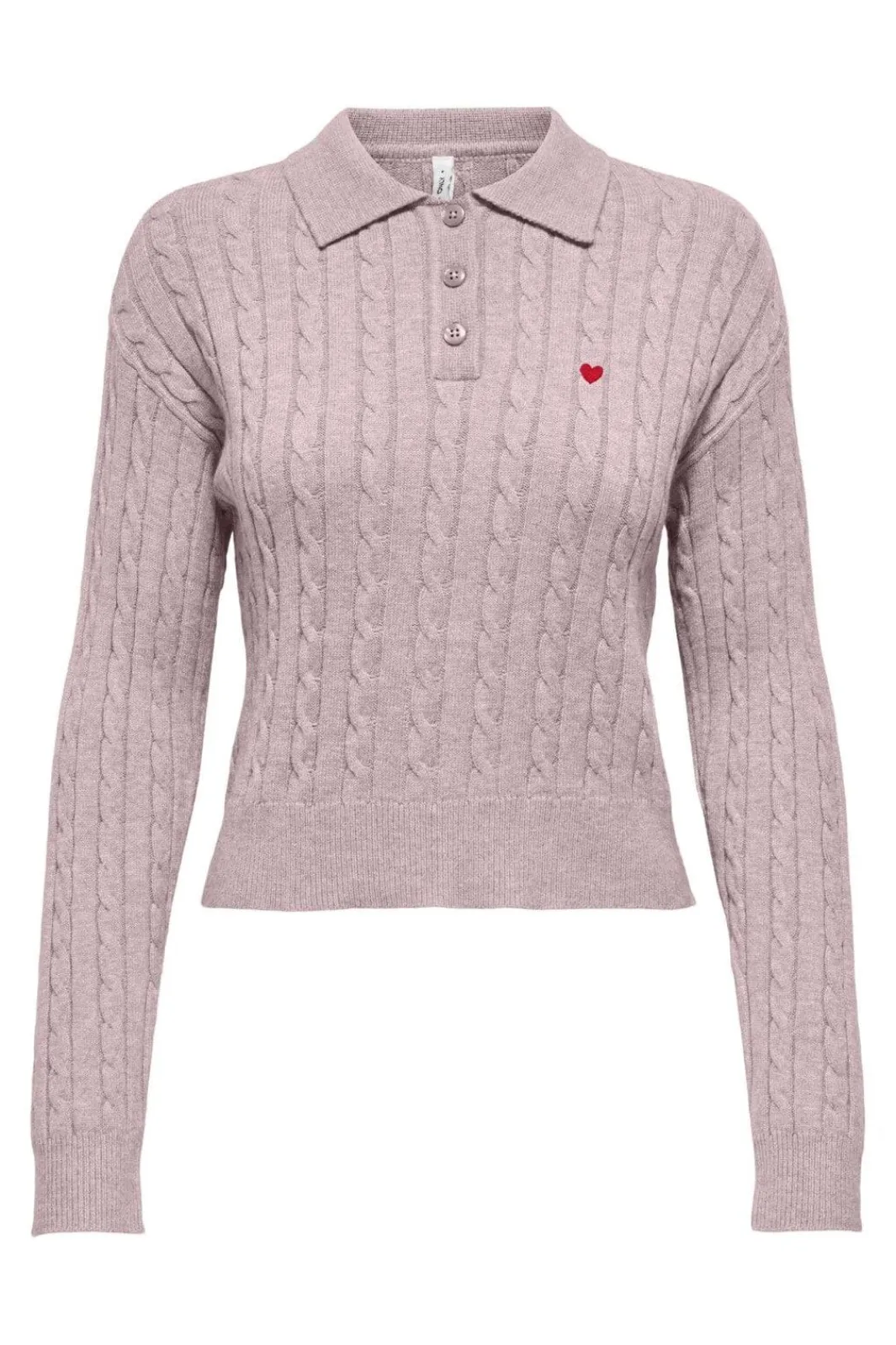 Only Strik|Bluser & Skjorter<Onlkatia Ls Cable Polo Cc Knt