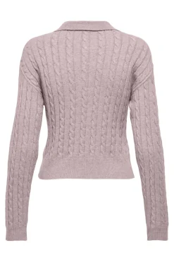Only Strik|Bluser & Skjorter<Onlkatia Ls Cable Polo Cc Knt