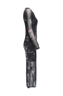 Only Kjoler<Onlkaya Life Ls Midi Mesh Dress
