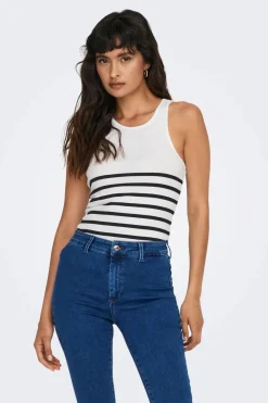 Hot Onlkenya Rib Stripe Tank Top T-Shirts & Toppe