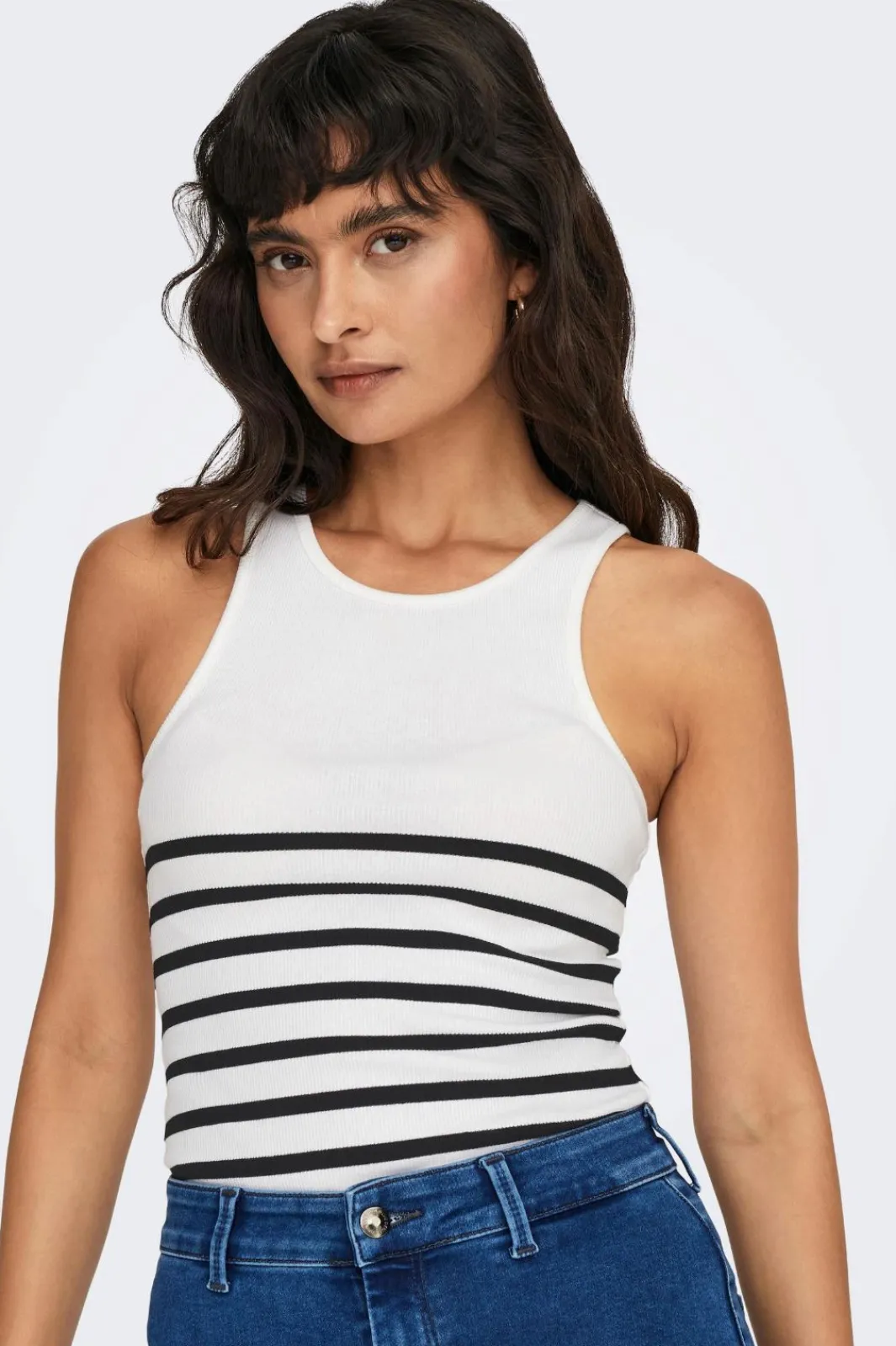 Hot Onlkenya Rib Stripe Tank Top T-Shirts & Toppe