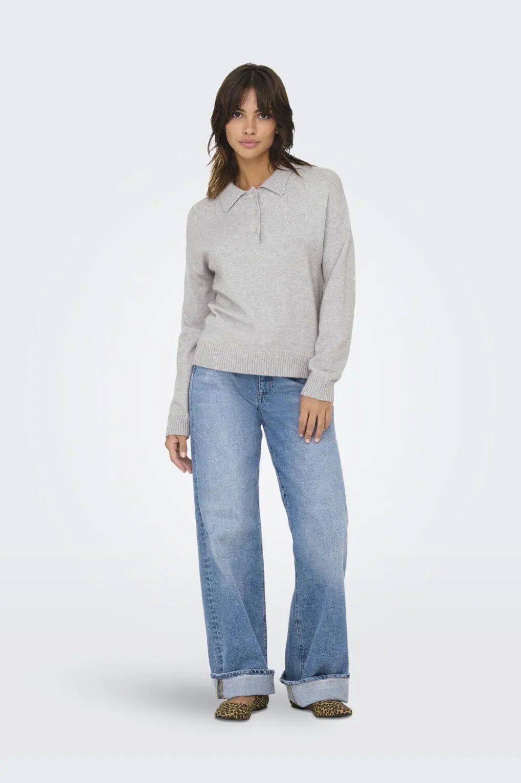 Hot Onllana Polo Ls Pullover Knt Bluser & Skjorter