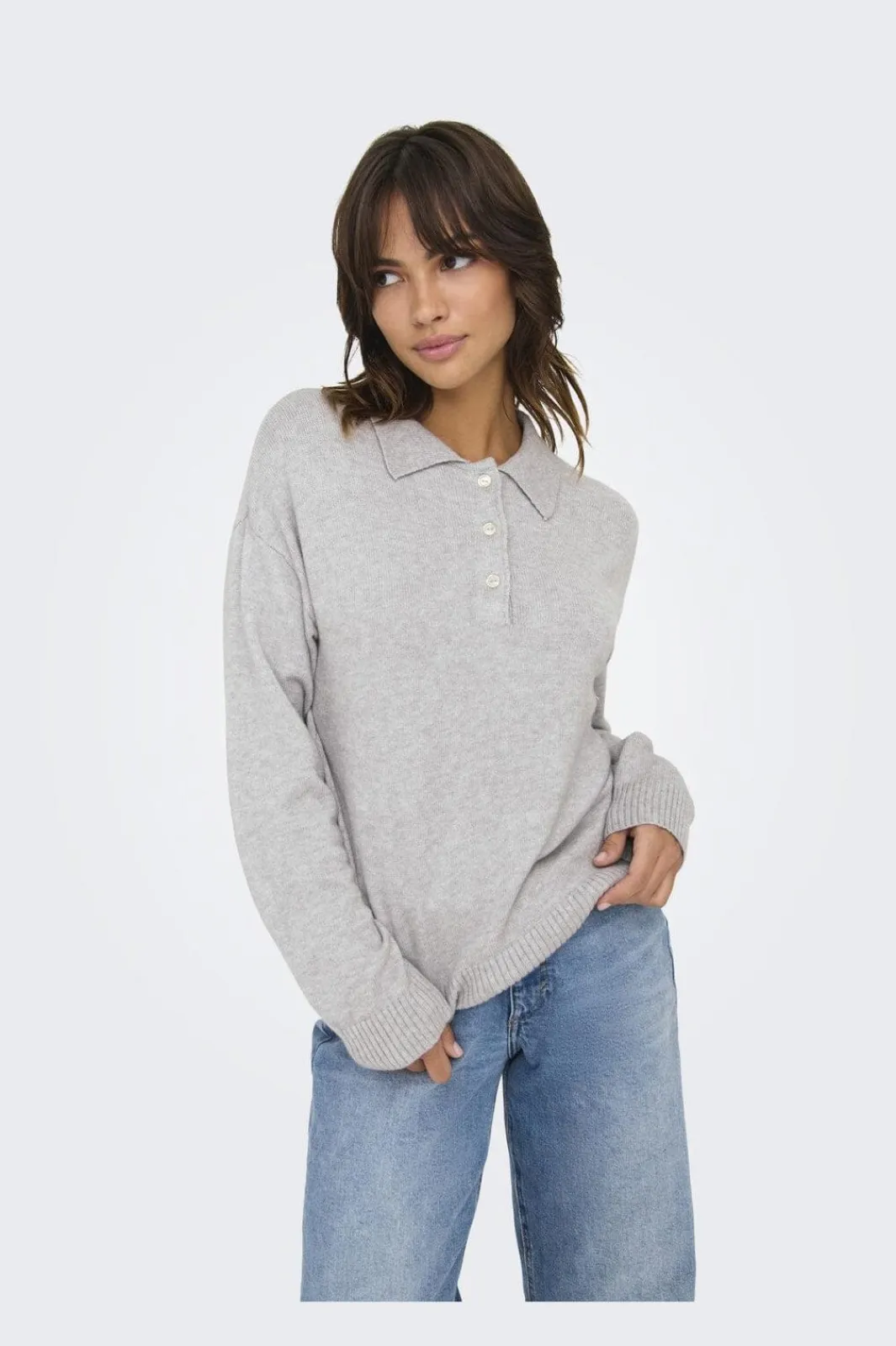 Hot Onllana Polo Ls Pullover Knt Bluser & Skjorter