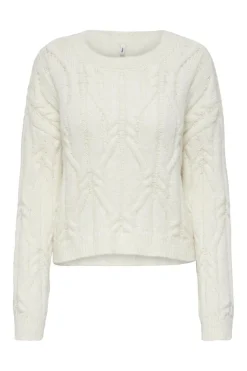 Sale Onllemina Life Ls Cable O-Neck Knt Strik|Bluser & Skjorter