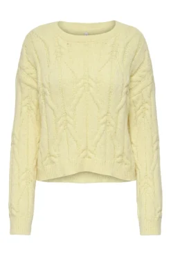 Only Strik|Bluser & Skjorter<Onllemina Life Ls Cable O-Neck Knt