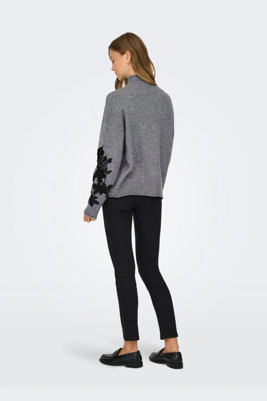 Only Strik|Bluser & Skjorter<Onllisa Ls Highneck Detail Knt