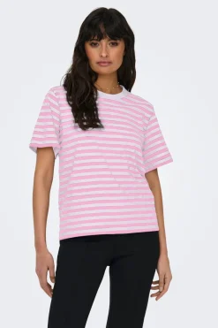 Discount Onllivina S/S Stripe Tee T-Shirts & Toppe