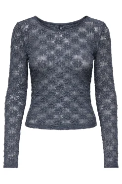 Outlet Onllola L/S O-Neck Lace Top T-Shirts & Toppe