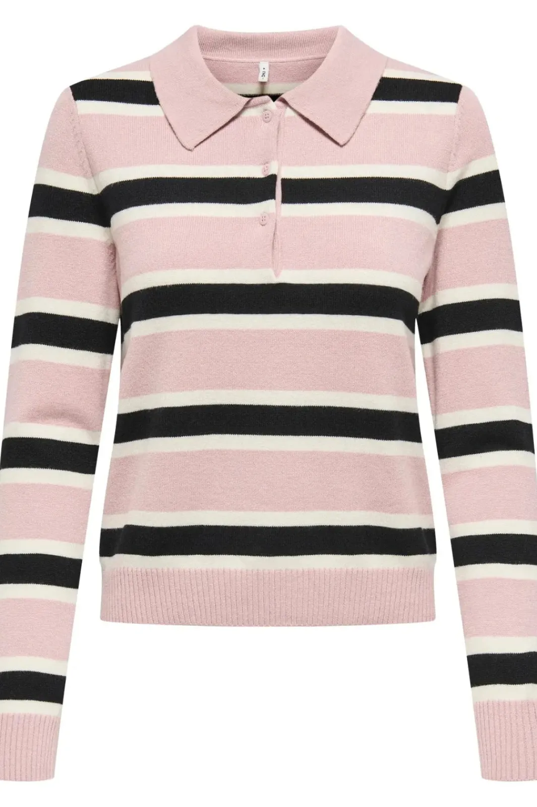 Only Strik|Bluser & Skjorter<Onllondon Ls Stripe Polo Cc Knt
