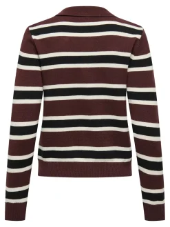 Sale Onllondon Ls Stripe Polo Cc Knt Strik|Bluser & Skjorter