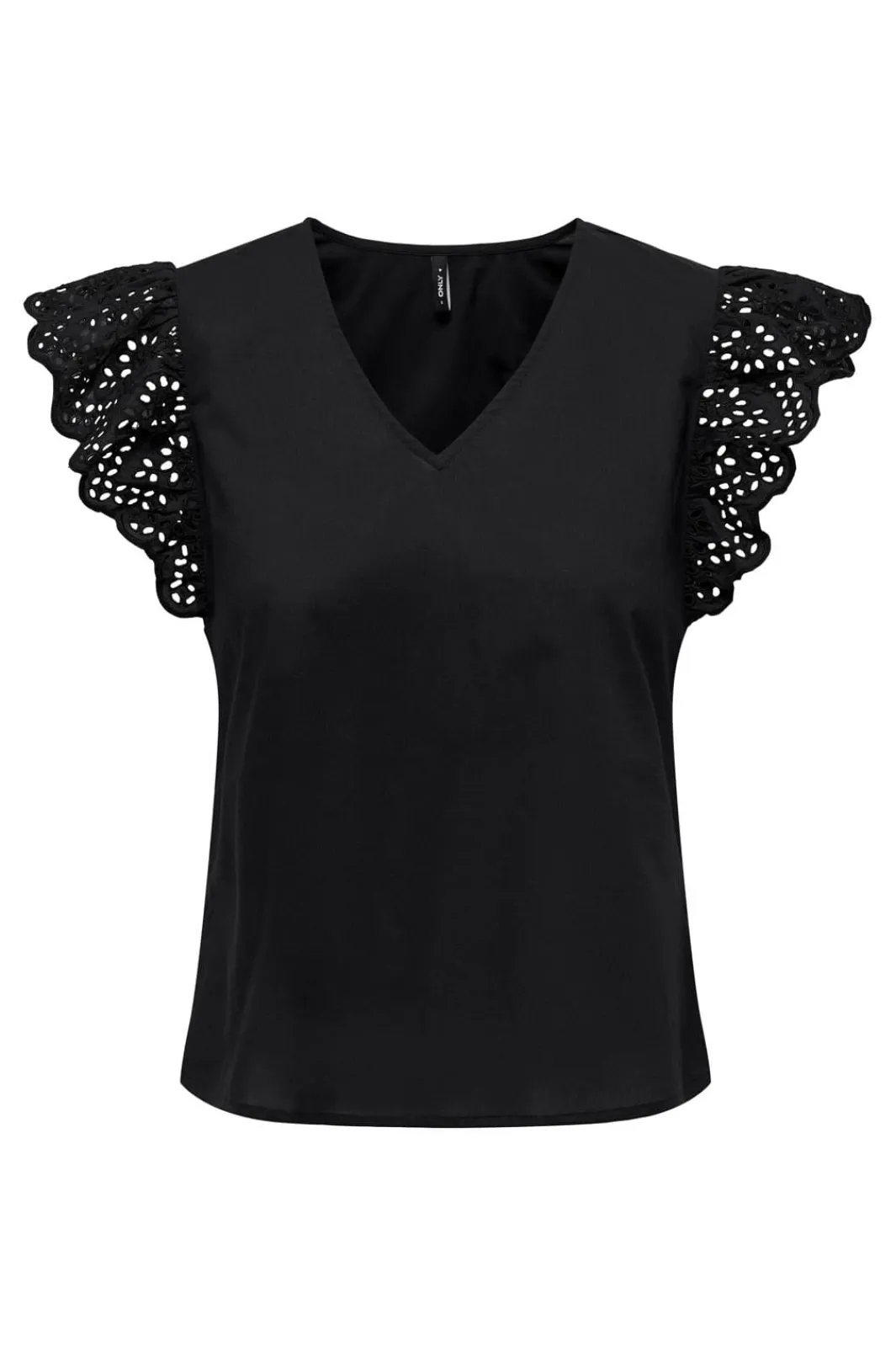 Best Onllou Life Emb S/S Frill Top T-Shirts & Toppe