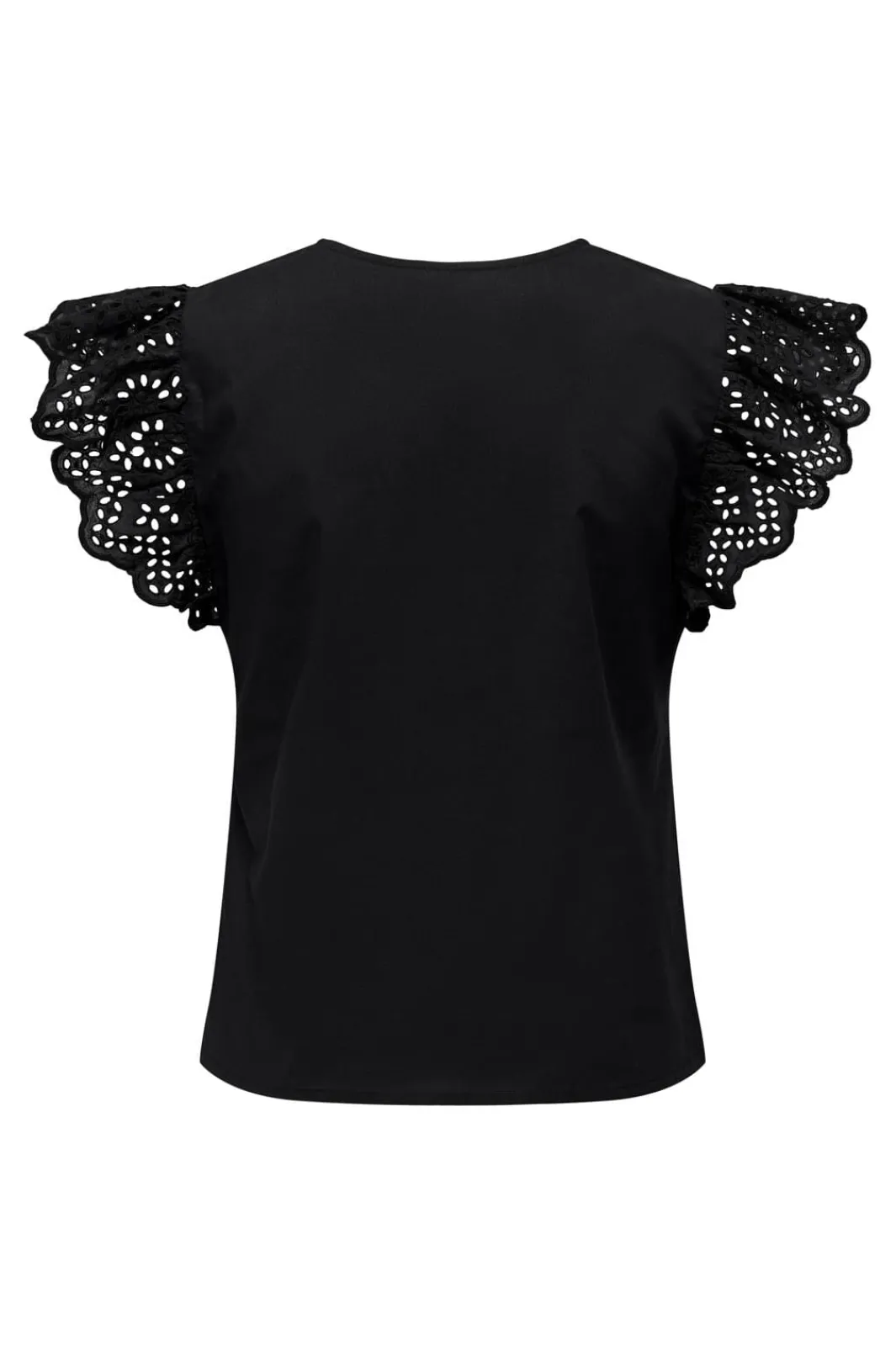 Best Onllou Life Emb S/S Frill Top T-Shirts & Toppe
