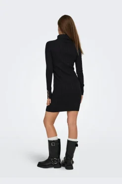 Onllouis Ls Rollneck Cable Dress At Knt Kjoler