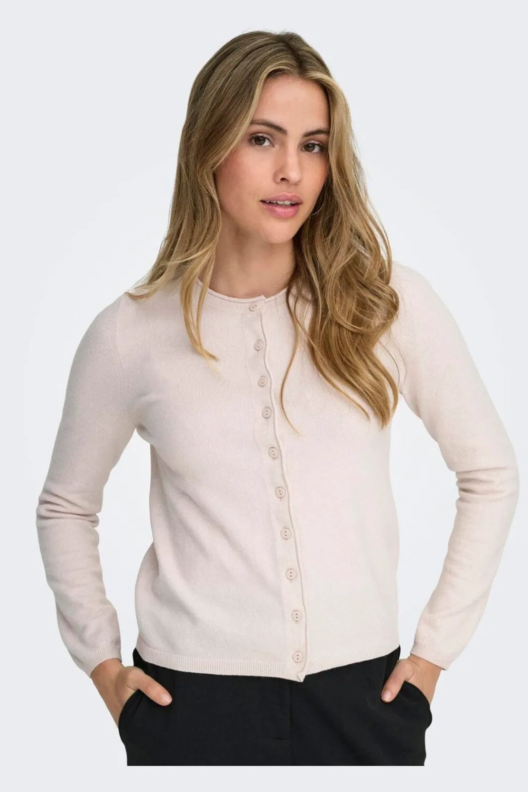 Outlet Onlloyal Ls O-Neck Button Cardi Knt Cardigans|Ammevenligt Tøj