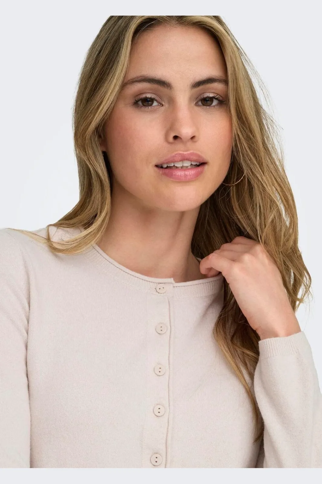 Outlet Onlloyal Ls O-Neck Button Cardi Knt Cardigans|Ammevenligt Tøj