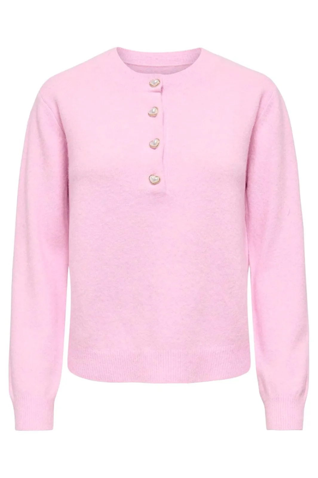 Only Cardigans|Ammevenligt Tøj<Onlmacey Ls Oneck Half Button Knt