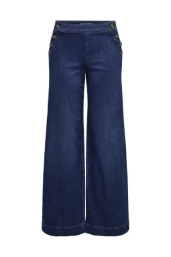 Onlmadison Button Wide Gen533Noos Bukser, Jeans & Leggings