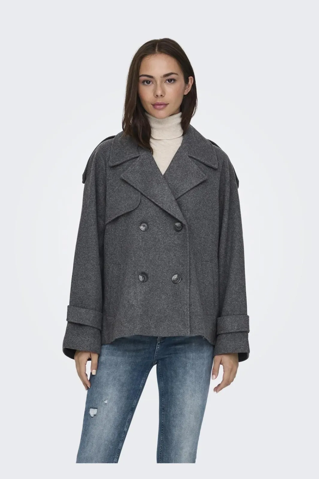 Clearance Onlmaisy Short Wool Life Trench Nc Overtøj & Jakker