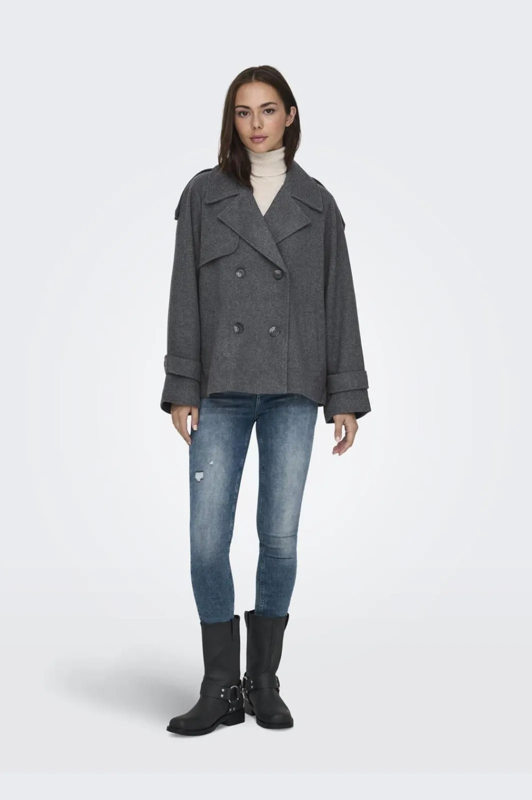 Clearance Onlmaisy Short Wool Life Trench Nc Overtøj & Jakker