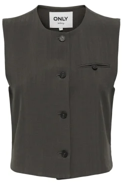 Only Veste<Onlmateo Life S/L Stripe Vest Cc Tlr
