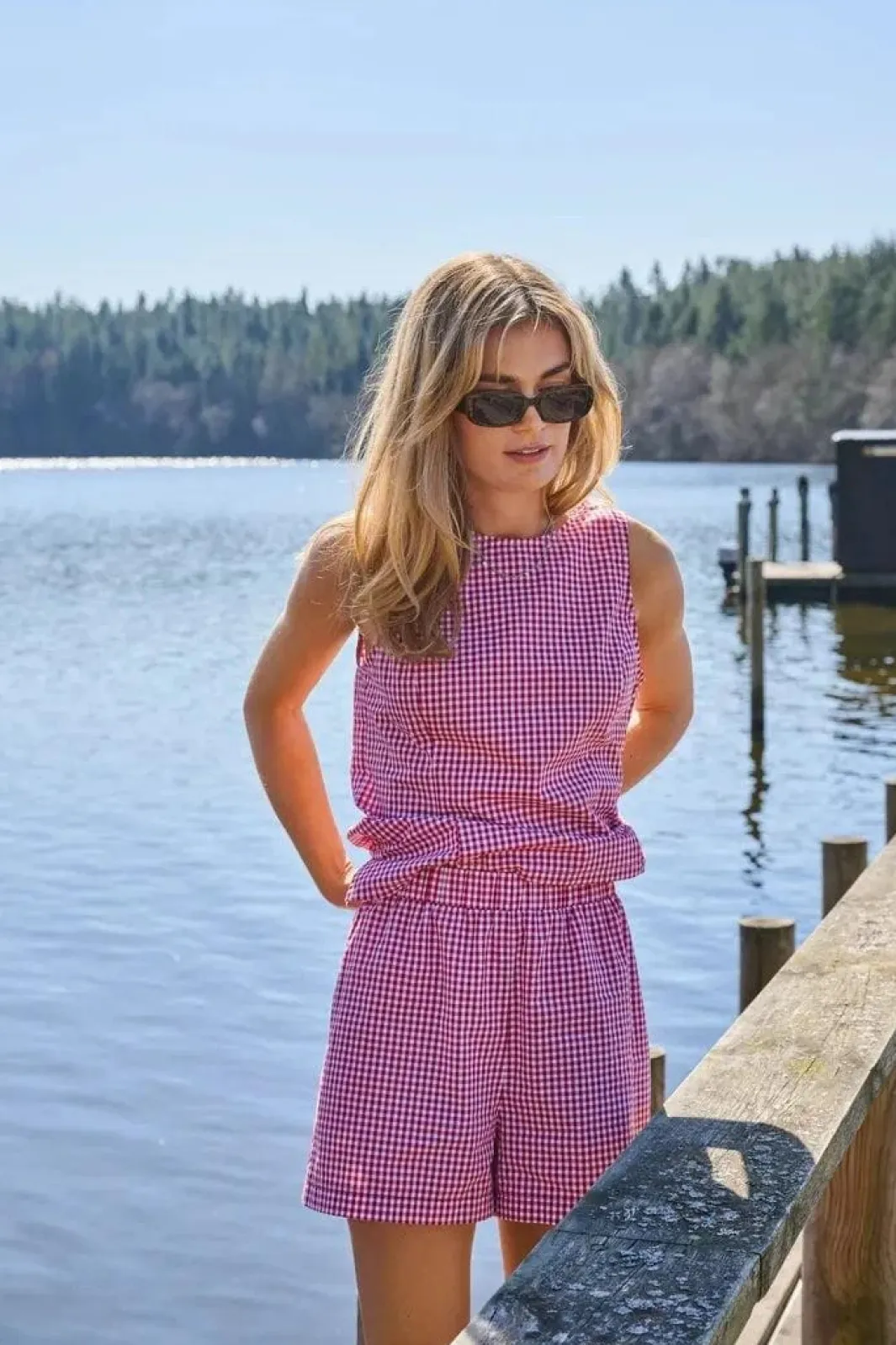 Outlet Onlmaye Check Shorts Sæt 🛍️|Shorts