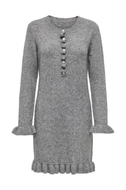 Only Kjoler<Onlmera Life Ls Frill Dress Knt