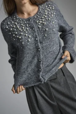 Clearance Onlmiggie Ls O-Neck Pearl Cardi Knt Cardigans|Ammevenligt Tøj