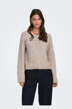 Only Cardigans|Ammevenligt Tøj<Onlmiggie Ls O-Neck Pearl Cardi Knt