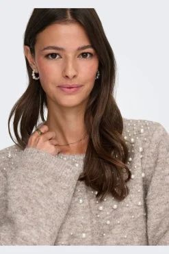 Only Cardigans|Ammevenligt Tøj<Onlmiggie Ls O-Neck Pearl Cardi Knt