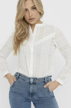 Only Bluser & Skjorter|Ammevenligt Tøj<Onlmiriam Ls Emb Anglaise Blouse