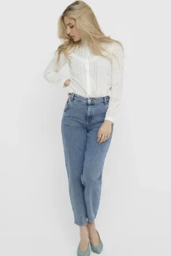 Only Bluser & Skjorter|Ammevenligt Tøj<Onlmiriam Ls Emb Anglaise Blouse