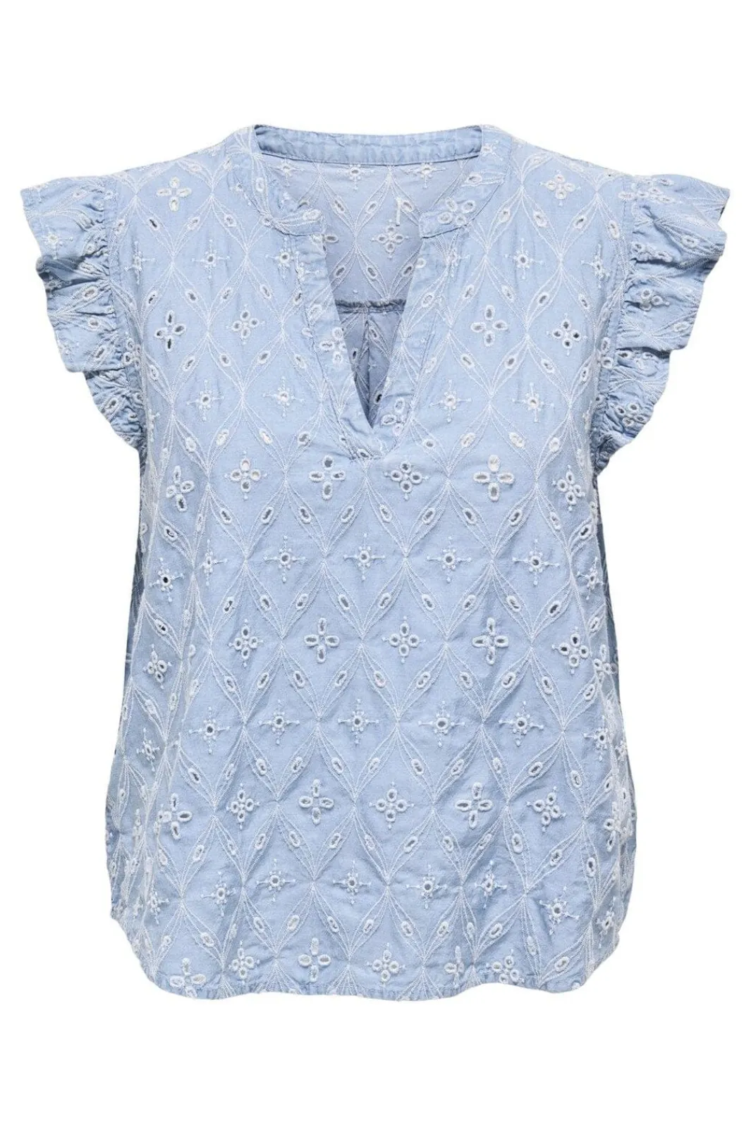Online Onlmischa Ss Emb Shirt Bluser & Skjorter