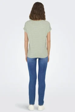 Only T-Shirts & Toppe<Onlmoster Stripe S/S O-Neck Top