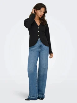 Clearance Onlnaomi L/S Cardigan Swt Cardigans|Ammevenligt Tøj